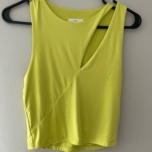 Lime green top